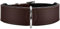 HUNTER Hundehalsband BASIC, Farbe: braun/schwarz, Pflegeleichtes Spaltleder, Raffinierte Nahtführung, Dezentes Design, Größe: 60