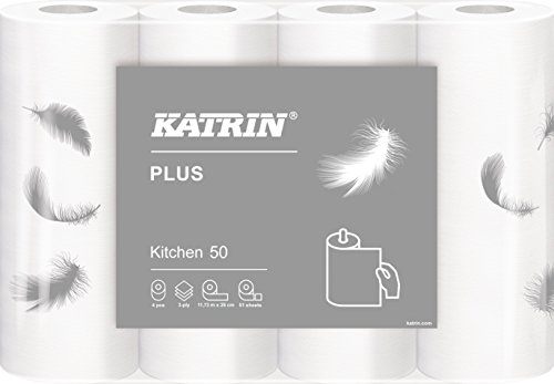 Katrin 231004 Plus Kitchen 50 Budget Papier 3 couches (Lot de 28)