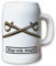 Krug/Bierkrug 0,5l - Barettabezeichen Heer Schwerter Metall Soldaten #11817