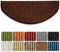 Floordirekt Sisal-Stufenmatte Sylt | Dunkelbraun | Halbrund 65 x 23,5 cm