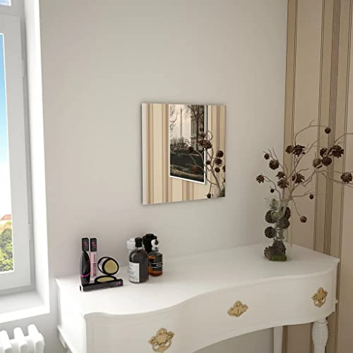 vidaXL Wandspiegel 40x40 cm Flurspiegel Badspiegel Wand Spiegel Spiegelfliesen