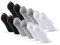 DANISH ENDURANCE Chaussettes Invisibles Basses en Coton, Patin Antidérapant, Femme Homme, 6 Paires, Multicouleurs (2x Noir, 2x Gris, 2x Blanc), 35-38