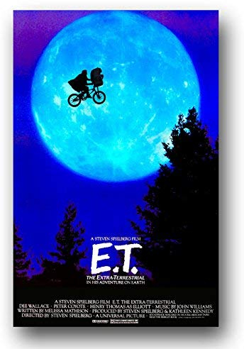 E.T. Filmposter, 40 x 63 cm, rahmenlos, 40 x 63 cm