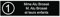 Plaque gravée pour nom et numéro boîte aux lettres autocollante 10x2,5cm personnalisée 1 à 3 lignes Noir