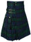 BaronHong Tartan Utility Kilts for Men Tartan Kilt avec bretelles et grandes poches cargo (vert, 2XL)