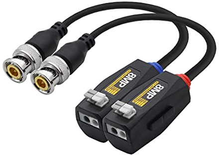 YACSEJAO Video Balun HD-CVI TVI AHD CVBS Passiver Anschluss BNC Video Balun Transceiver Kabel für 4K 1080P 960P 720P 8MP 6MP 5MP 4MP 3MP CCTV Security DVR Überwachungskamerasystem - 1 Paar