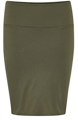 KAFFE Damen Rock Penny Damen Rock Knielang Midirock Jersey Pencil Penny Skirt Strechy Bleistiftrock Normale Passform
