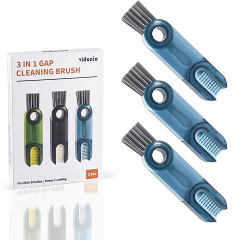3 in 1 Cup Lid Gap Cleaning Brush Set, Multifunctional Insulation Bottle Cleaning Tools, Mutipurpose Tiny Silicone Cup Holder Cleaner, Home Kitchen Cleaning Tools