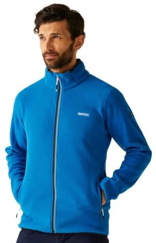 Regatta Mens Hadfield Full Zip Fleece Plush Stretch Warm Winter Layer Top
