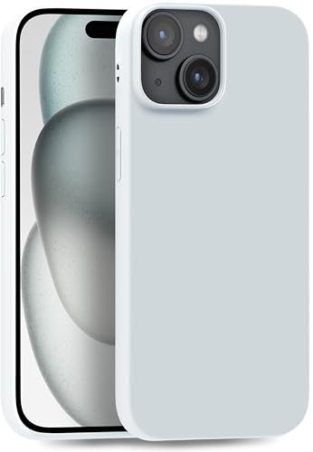 MyGadget Cover per iPhone 15 Plus - Custodia Protettiva in Silicone Morbido – Case TPU Flessibile - Ultra Protezione Antiurto & Antigraffio - Bianco