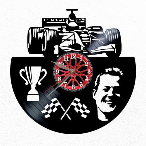 VINY WOODY Einsitzer Pilotenuhr aus Vinyl Weltmeisterschaft Wanddekoration