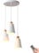 KEFA Modern Not Hardwired Battery Operated Pendant Light with Remote & Blub, USB Rechargeable Kitchen Island Pendant Light/Ceiling Hanging Lighting, White Chandelier for Living Room Dining Table Bed