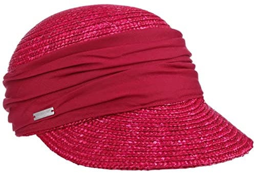 Seeberger Damen Strohkappe Damencap Rot Feuer