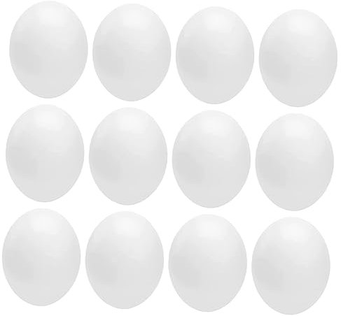 minkissy 12st Plastik Mini Bruteier Weiß