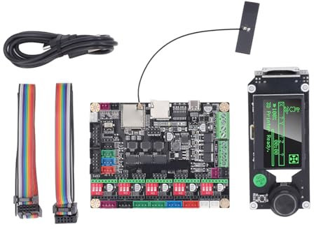 3D-Drucker-Steuerplatinen-Kit, ESP32 WLAN-3D-Drucker-Masterplatine mit MKS MINI12864 V3 USB-WLAN-Steuerung, Leistungsstarke, Effiziente 3D-Drucker-Controller