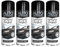 PNJB All Purpose Spray Paint, Matt Spray, Matt Aerosol, Clear Durable Appearance, High Performance, Fast Drying, Multipurpose Black Spray Paint (4 Pcs)