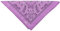 fashionchimp Bandana aus 100% Baumwolle, Premium-Qualität, Nicki-Halstuch für Damen und Herren, 50x50cm (Flieder) BAN33