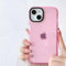 FABSPARK for iPhone 13 Pro Phone Case, Neon Clear Fluorescent Transparent Soft Slim Bumper Protective Case for iPhone 13 Pro 6.1 inches - Light Pink