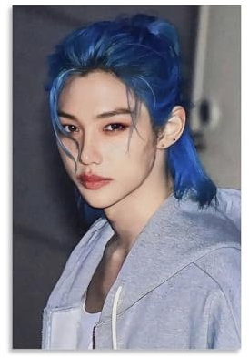 Stray Kids Lee Felix Poster Dekorative Malerei Leinwand Wandkunst Wohnzimmer Poster Schlafzimmer Malerei,Wandkunst Bilddruck Moderne Familienzimmer Dekor 12x18inch(30x45cm)
