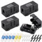 4 Stück Midi Sicherungshalter, Kfz Sicherungshalter mit 60A, 100A, 120A Mega Sicherung und 8 Stück Terminal, Mega Sicherungshalter Sicherungen für Auto, Boot, Suv, LKW,Style B