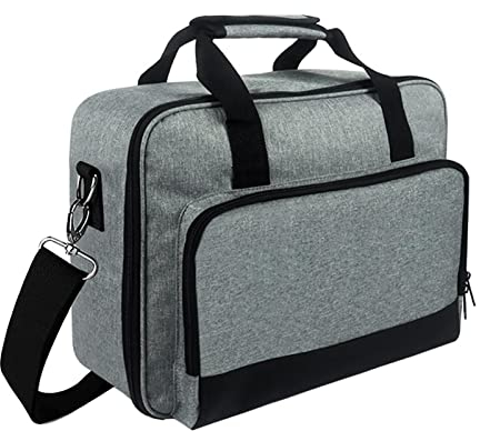 Beamer Tasche | Projektor Tragetasche mit Zubehörtaschen | Projektor Reisetasche mit Abnehmbarem Schultergurt für Meisten Projektor, Wasserdicht und Stoßfest, 36x28x10cm