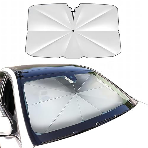 JHQPDZ Parasol Coche Delantero Plegable para Peugeot 5008 (T87) 2017 2018 2019 2020 2021 2022 2023 2024 5seats, Parasol Paraguas Coche Protección UV, Aislamiento Térmico Accesorios de Interior