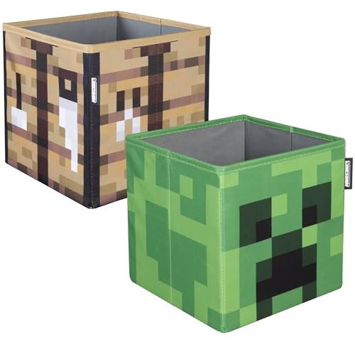Minecraft Aufbewahrungsboxen aus Stoff, 2 Stück