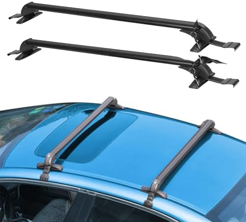 QIUYU2024 Auto Aluminiumlegierung Querträger Dachträger aus für Hyundai i30 i30N 2017-2024, Autodachträger, Dachgepäckträger für Kanu, Kajak, Fahrrad, Reisen