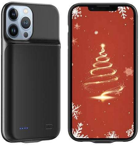 JDIRLDL 1 Pack Battery Case for iPhone 13 Pro, (7000mAh) Upgrade Higher Capacity Rechargeable Extended Battery Pack Charger Case, Protective Backup Charger Cover for iPhone 13 Pro