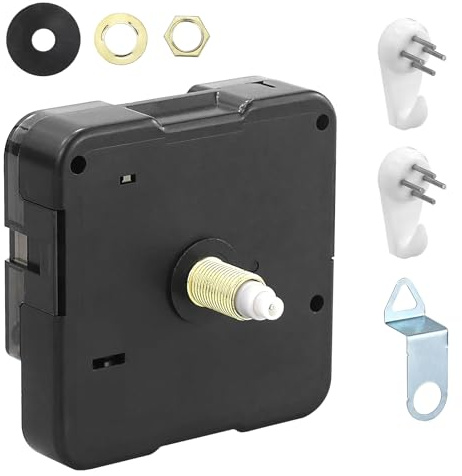 JRSHIRLEYLTD 1 movimento al quarzo per orologio da parete silenzioso, movimento super silenzioso per orologio da parete con gambo lungo e stelo corto 8/13/18,5/20/22 mm, meccanismo di ricambio per