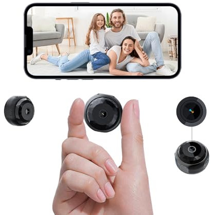 BSLVWG Spy Hidden Camera Wireless Small Camera Full HD 1080P Night Vision Motion Detection Secret Camera Mini Nanny Home Security Surveillance Camera Micro Small Monitor Video Camera for Indoor (1)
