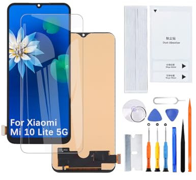 H&LYCYJ Pantalla LCD para Xiaomi Mi 10 Lite 5G TFT M2002J9G M2002J9S XIG01 LCD Montaje sin huellas dactilares