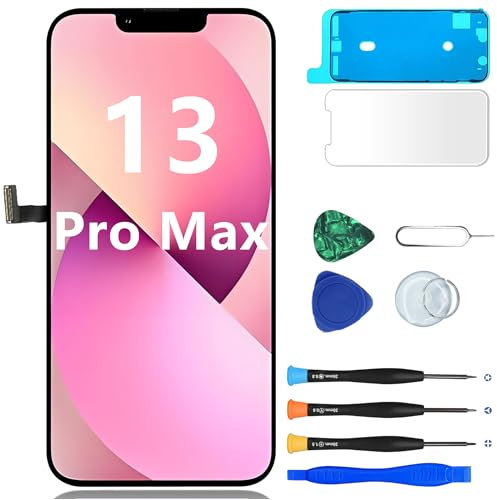 MP+ für iPhone 13 Pro Max Display Reparaturset – LCD Bildschirm Ersatz mit 3D Touch & Vormontiertem Rahmen – inkl. Werkzeug & Kleber – DIY Touchscreen Reparaturkit