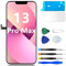 MP+ für iPhone 13 Pro Max Display Reparaturset – LCD Bildschirm Ersatz mit 3D Touch & Vormontiertem Rahmen – inkl. Werkzeug & Kleber – DIY Touchscreen Reparaturkit