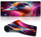 Tappetino per mouse grande con motivo a paperelle colorate, extra large, 30x80 cm, per tastiera, computer, PC, laptop, gaming, ufficio, casa, scrivania, accessorio, gadget