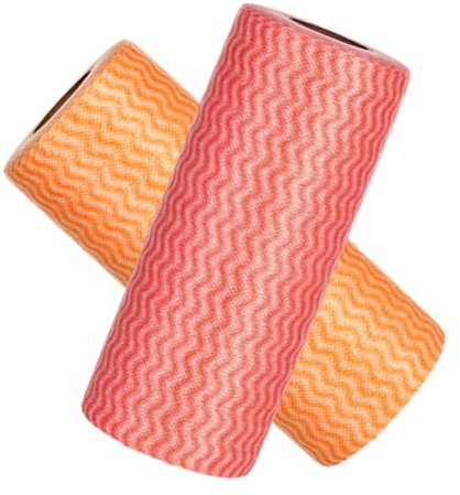 iplusmile 2 Rollos Toallitas Desechables Paños Cocina No Tejidos Toallas Cocina Desechables Paño Limpieza