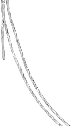 PH PandaHall 50cm Filo in Argento Sterling 925 Filo Rotondo Testurizzato 0.7mm Fili per Orecchini Collane Gioielli Artigianato Fai Da Te