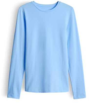 OPUS Damen Langarmshirt | SMILLA Slim Longsleeve aus Jersey Water Blue, 36