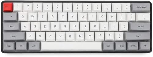 XIUNYIE Tastiera Meccanica 60% 61 Tasti con Retroilluminazione, Tastiera Gaming Meccanica NKRO Gateron Interruttore Marrone per PC, Gamer, Digitazione