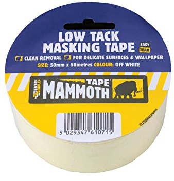 Low Tack Masking Tape 50mm x 25m