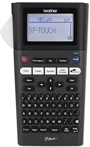 Brother P-touch, PTH300, Portable Label Maker, One-Touch Formatting, Vivid Bright Display, Fast Printing Speeds, Black
