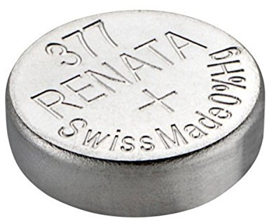 Renata - Batteria singola per orologio, prodotto svizzero, Renata 377 o SR626SW o AG4, 1,5V