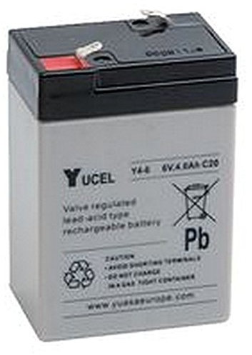 BATTERY LEAD ACID 6V 4AH YUCEL Batteries Rechargeable