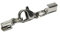 AURORIS - Karabiner-Klemmverschluss aus Edelstahl für ca. 1,5 bis 2 mm Bänder - Stückzahl wählbar - Variante: 10 Stück