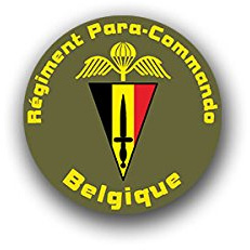 Aufkleber/Sticker para Commando Brigade Belgische Fallschirmjäger 7x7cm A1599