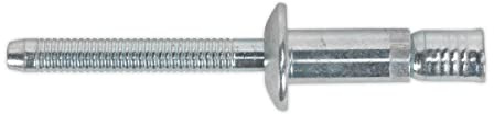 Sealey MB6332 Steel Structural Rivet Zinc Plated 6.3 x 32mm Pack of 100
