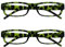 The Reading Glasses Company Die Lesebrille Unternehmen Grüne Schildpatt Leicht Komfortables Leser Wert 2er-Pack Herren Frauen RR32-6 +3,00