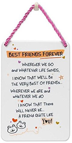 Inspired Words Plaque - Best Friends Forever Gift Ideas