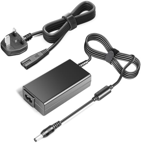 TAIFU 19VDC Adapter UK Plug Cable for JBL Xtreme/Extreme 1 2, JBL Boombox Speaker Charger, Anker Nebula Mars II 2 Pro D2323 D2323111 MarsII 500 ANSI Lumen Projector Power Supply Cord 65W 19V 3.42A