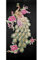 LAMEIDA 1 PCS bestickt Patch Stoff Bügelbild zum Aufbügeln oder Aufnähen Patches Abzeichen Pfau Blume Pailletten Applikation Patches für Kleidung, Jacken, Rucksäcke, Jeans, Baseball Cap